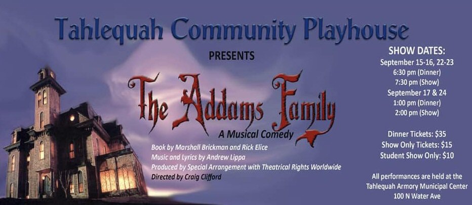 The Addams Family - Sept 15-17 & 22-24, 2023